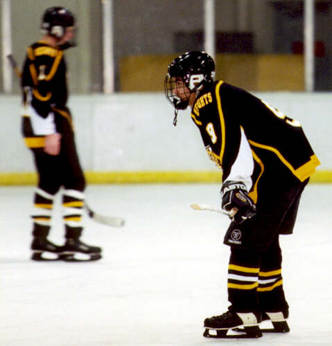 Lee Allen catches his breath during a timeout.