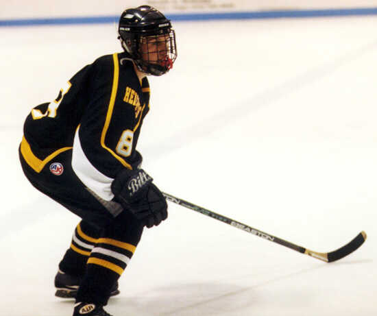 Kyle Barden defends against Shaker.