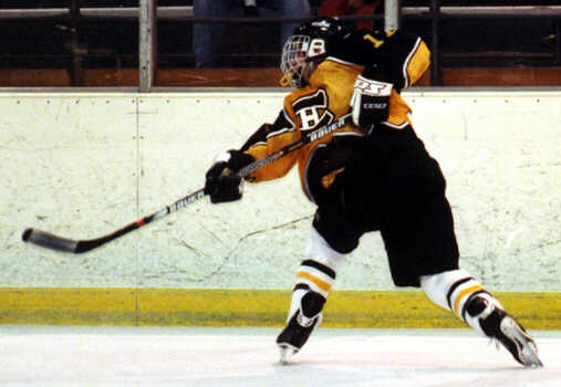 Brendon Benner blasts a shot from the point.