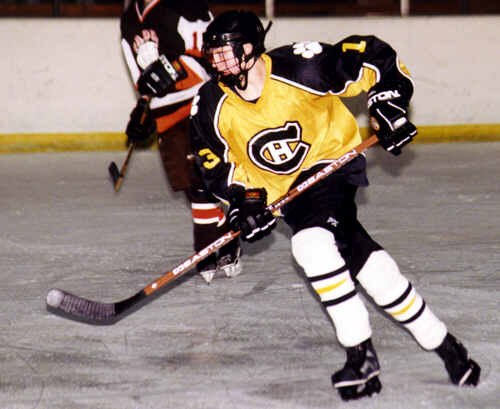 Chris Pesek joins the rush.