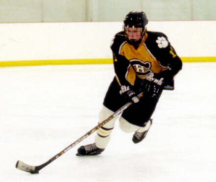 Joe Ross skates against Shaker.