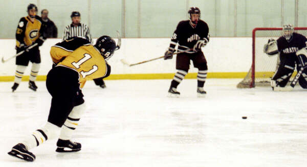 Joe Ross takes a shot at Rocky River.