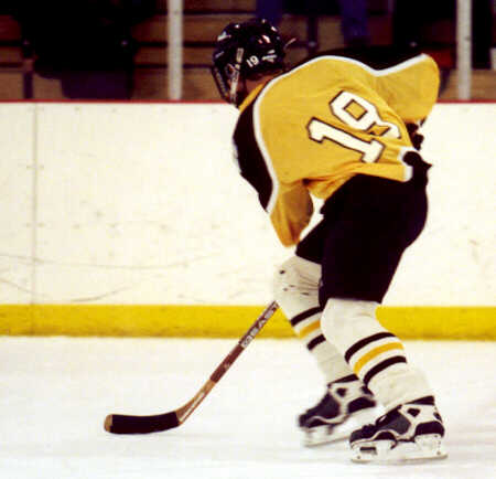Greg Uguccini skates against Normandy.
