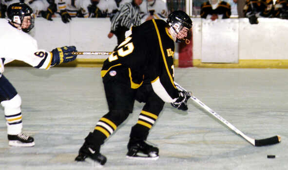 Andrew West skates through a hook.