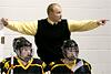 Head Coach Joe Simon makes a point while the Tigers play North Royalton.
