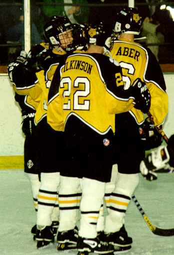 The Tigers celebrate a goal