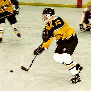 Sean Collins carries the puck out of the defensive zone