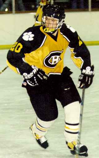 Eddie Babcox skates without the puck