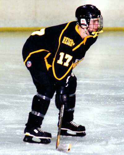 Brendon Benner awaits a faceoff against Lakewood.