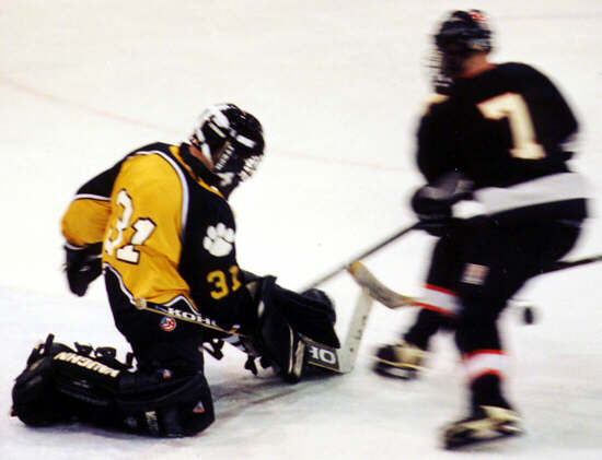 Matt Crowell squelches a North Olmsted breakaway.