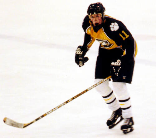 Joe Ross waits for an opening against North Olmsted.